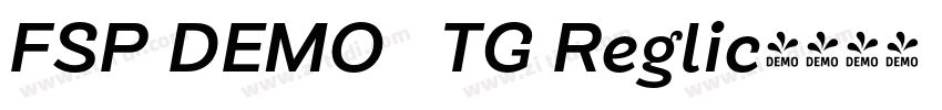 FSP DEMO   TG Reglic字体转换
